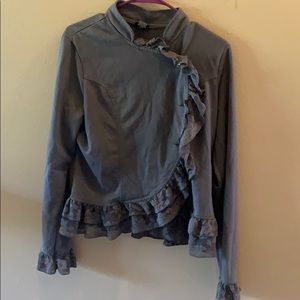 Lace trimmed cardigan